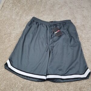 Jump Start Athletic Shorts Mesh‎ Basketball Shorts Striped Trim XL